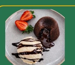 Petit Gateau com sorvete