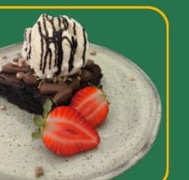 Brownie com sorvete