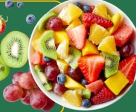 Salada de Frutas com sorvete